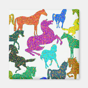 Imã Cavalos Arco-Íris - "Dotty sobre Cavalos!"