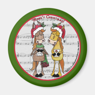 Imã Cavalos Carineiros - 'Mare'y Christmas