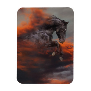 Ímã Cavalos da fantasia: Nuvens