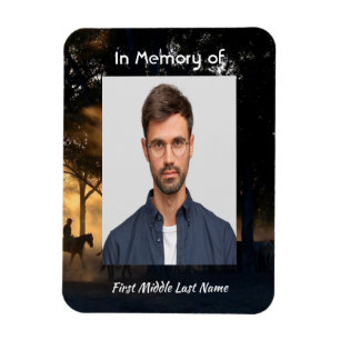 Ímã Cavalos de Caminhada da Floresta do Memorial Keeps