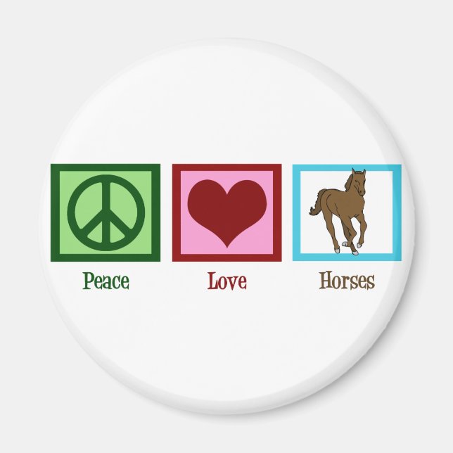 Imã Cavalos de Paz e Amor (Frente)