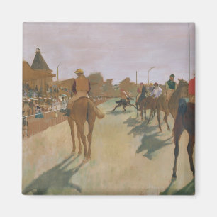 Imã Cavalos de raça de Edgar Degas na frente dos