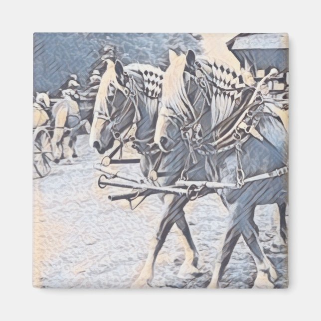 Imã Cavalos de trabalho (Frente)