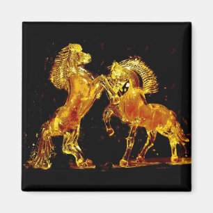 Imã Cavalos de vidro de Murano Italia