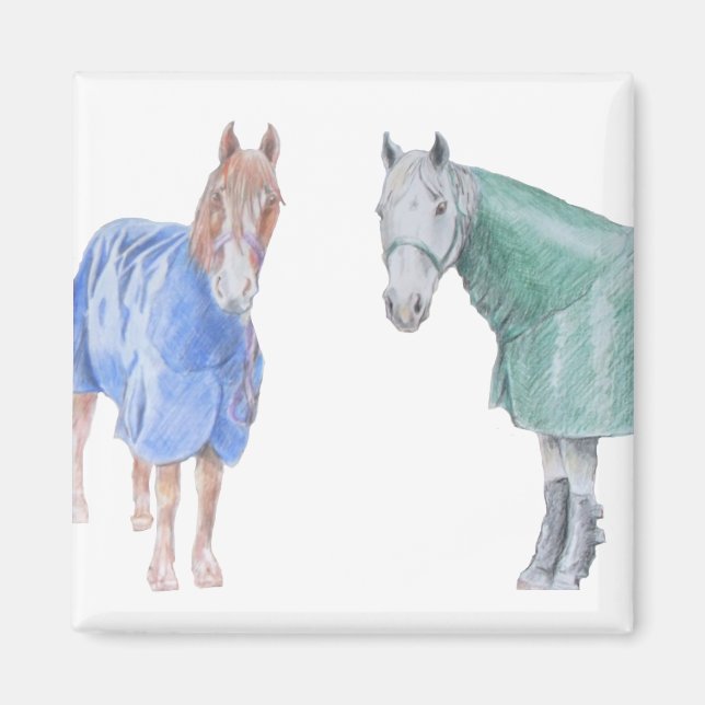 Imã Cavalos em Rugs (Frente)