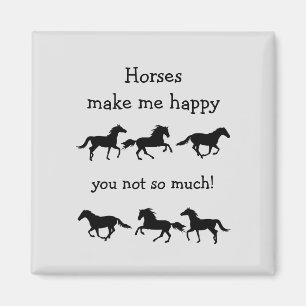 Imã Cavalos me fazem feliz você não é tão engraçado