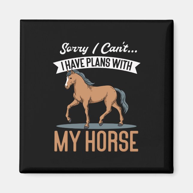 Imã Cavalos Ride Sayings (Frente)
