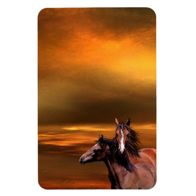 Ímã Cavalos solares (Vertical)