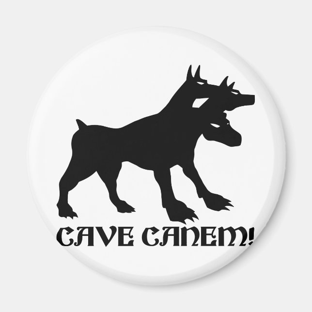 Imã CAVE CANEM - BEWARE DO CACHORRO Latim (Frente)