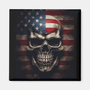 Imã Caveira da Bandeira Americana