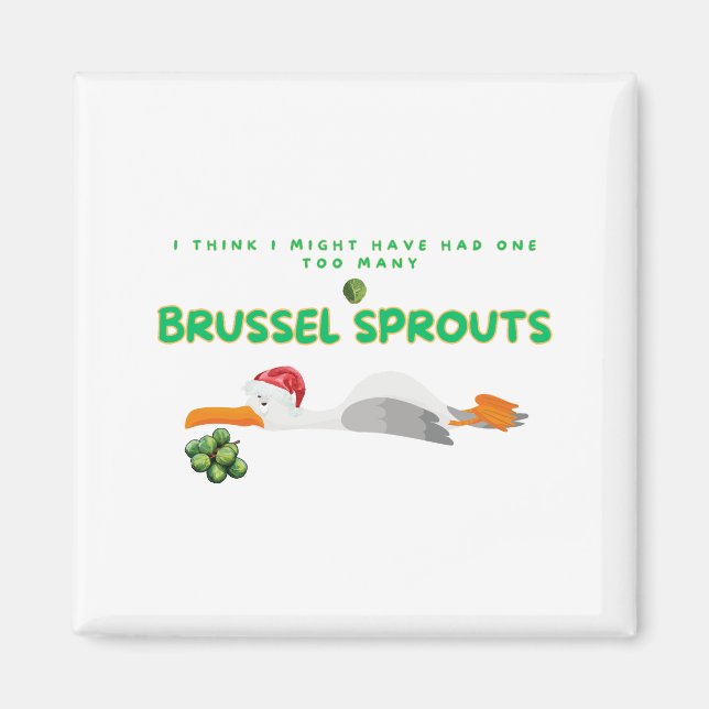 Imã Caveira de Natal - Demasiado Couve-De-Pincel (Frente)