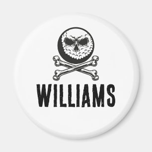Imã Caveira de Nome Personalizado Bolas de Golfe Ossos
