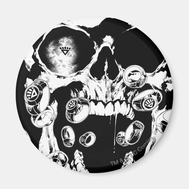 Imã Caveira e Anéis (Frente)