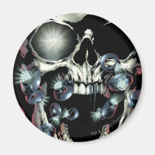 Imã Caveira e Anéis - Cor