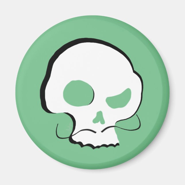 Imã Caveira e bigode (Frente)