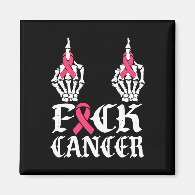 Imã Caveira E Crossbones Esqueleto Cancer 1 (Frente)