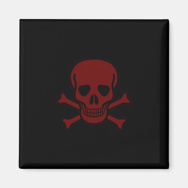 Imã Caveira e Ossos (Frente)