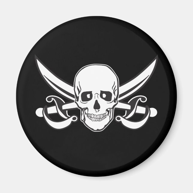 Imã Caveira Pirata (Frente)