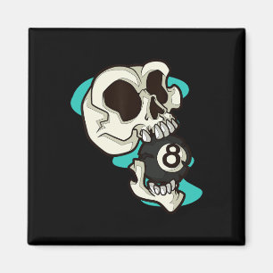Imã Caveira Segurando 8 Ll Piscina Edgar Arte Esquelét