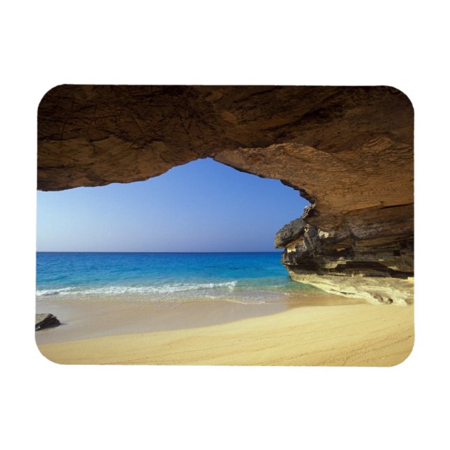 Ímã Caverna na Baía Francesa, Ilha de San Salvador, (Horizontal)