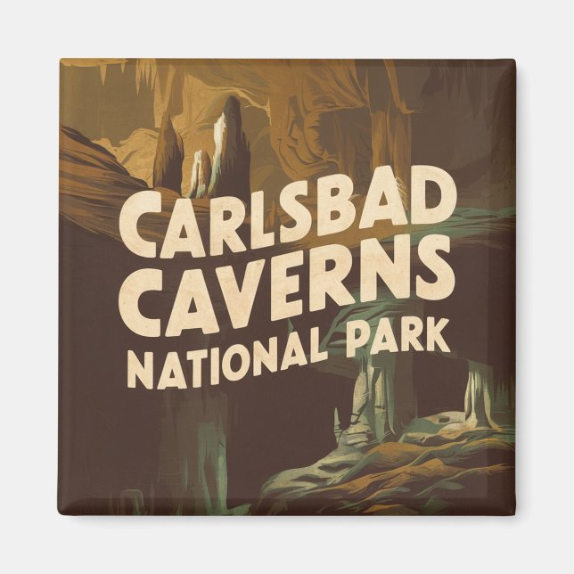 Imã Cavernas do Parque Nacional Carlsbad (Frente)