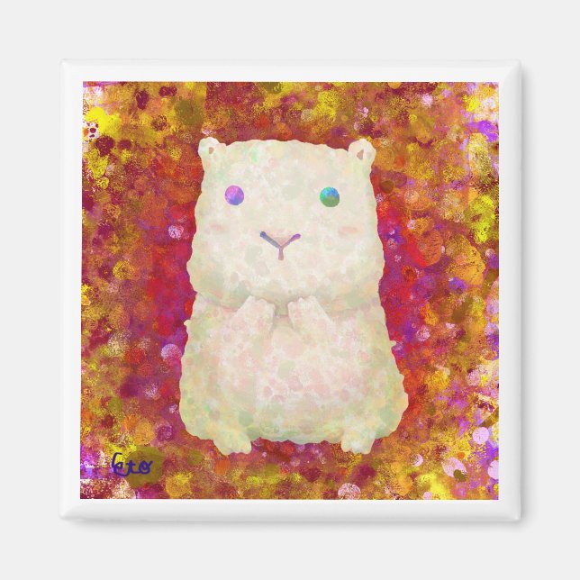 Imã cavidade branca (Vermelho) (Frente)