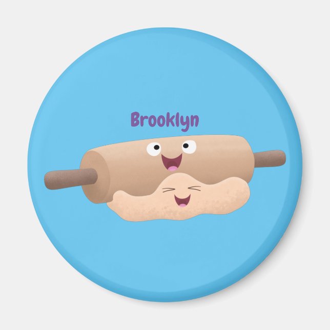 Imã Cavilha rolante e cartoon para pastelaria (Frente)