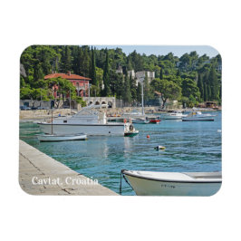 Ímã Cavtat, Croácia vista do feriado aquático