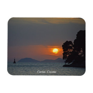 Ímã Cavtat, vista croata de Férias Sunset