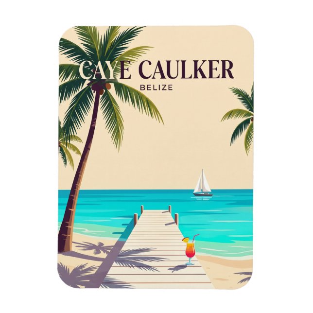 Ímã Caye Caulker Belize (Vertical)