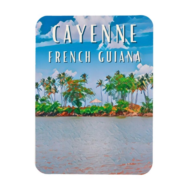 Ímã Cayenne, la porte d'entrée de la Guyane française (Vertical)
