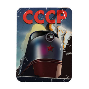 Ímã CCCP Retro vintage Poster