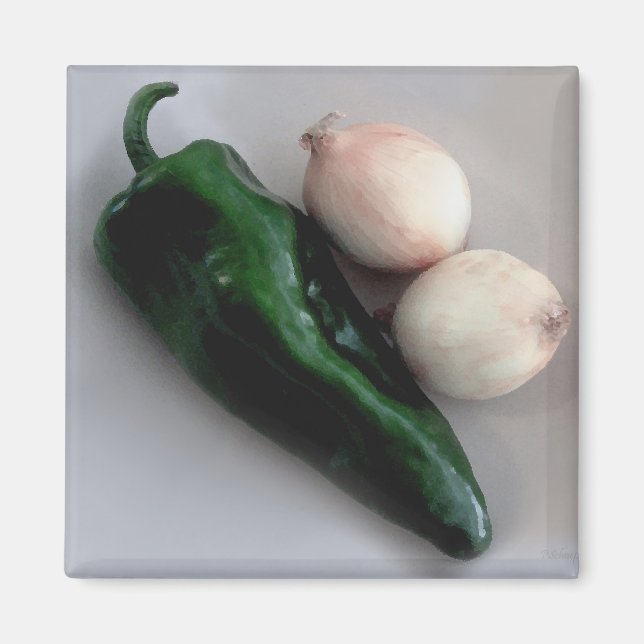 Imã Cebolas e pimenta (Frente)