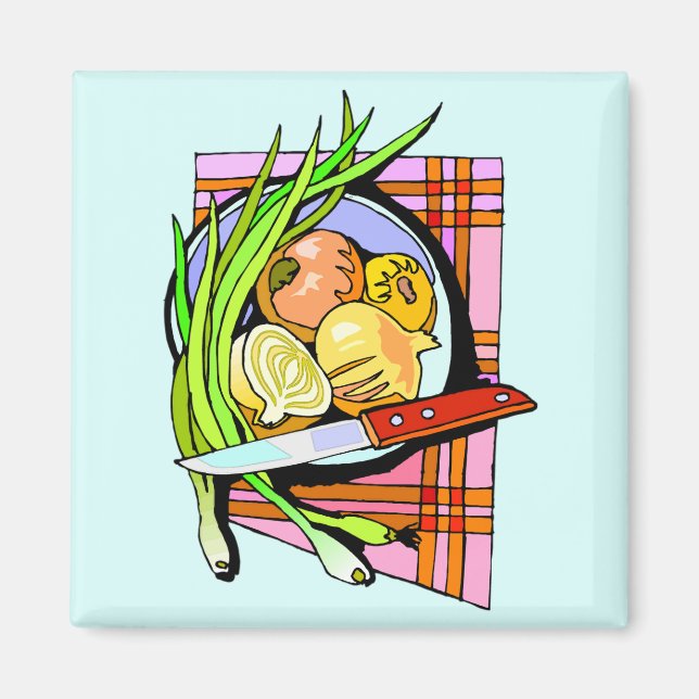 Imã Cebolas em fatias e batatas (Frente)