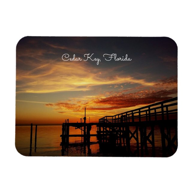 Ímã Cedar Key Sunset Magnet (Horizontal)