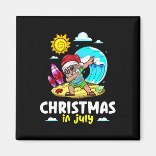 Imã Celebração de Natal de Papai Noel em Julho Verão V