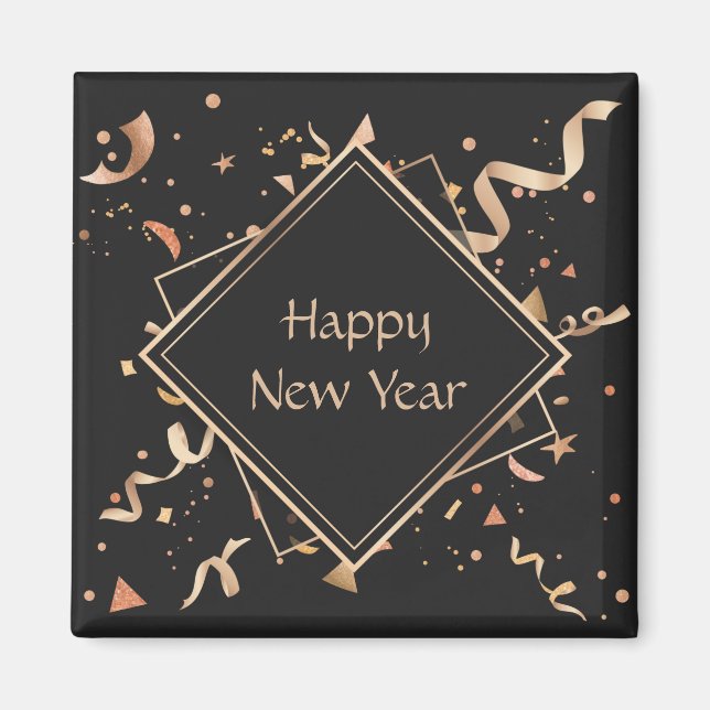 Imã celebração do feliz ano novo (Frente)