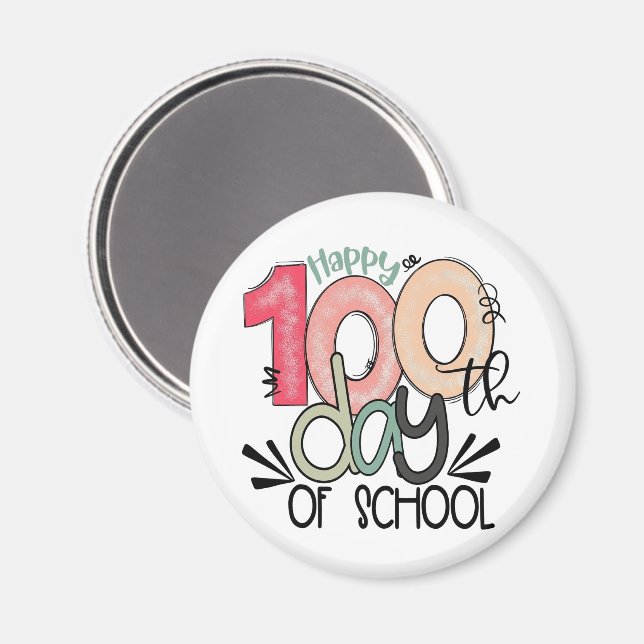 Imã celebração dos 100 dias de escola (Front/Back)