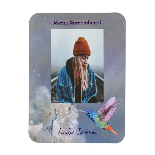 Ímã Celebração Memorial de Fotos da Vida (Vertical)