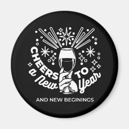 Imã Celebrar o novo começo Ilustração de Vidro de Vinh