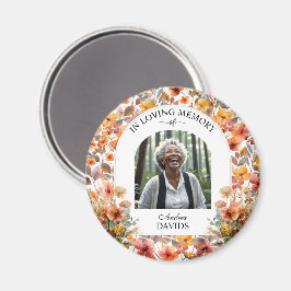 Imã Celebration Of Life Floral Funeral Keepsake