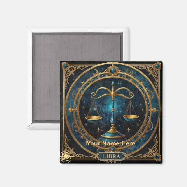 Imã Celebre a beleza e o equilíbrio de Libra (Front/Back)