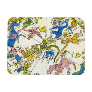 Ímã Celeste Vintage, Esfera Árabe, Constelações