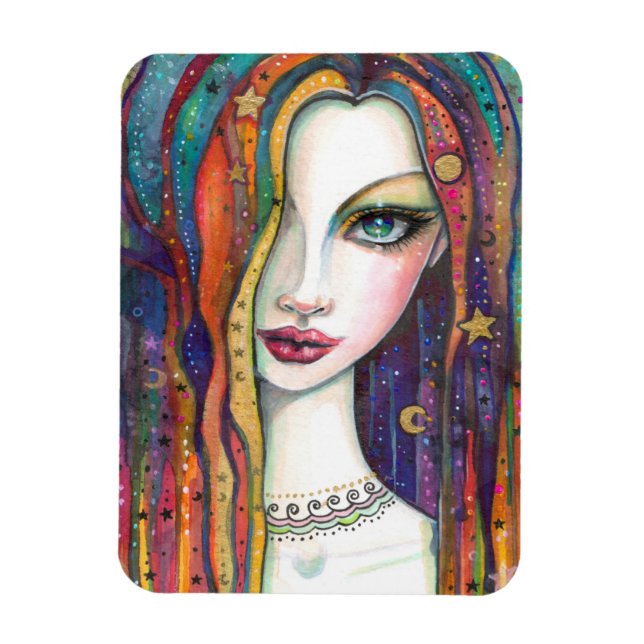 Ímã Celestia Bohemian Beauty Art de Molly Harrison (Vertical)