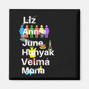 Imã Cell Block Tango Name Magnet