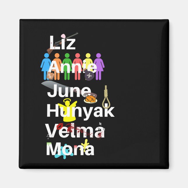 Imã Cell Block Tango Name Magnet (Frente)