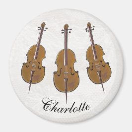 Imã Cello trio personalizado