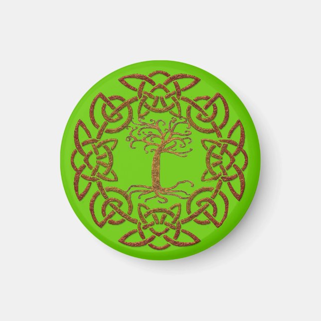 Imã Celtic Circle Tree of Life Irish-supporter Magnet (Frente)