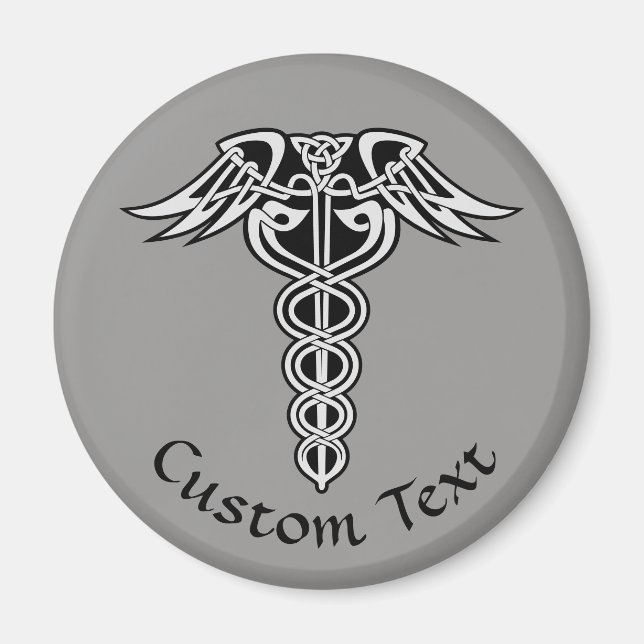 Imã Celtic Knot Caduceus (Frente)