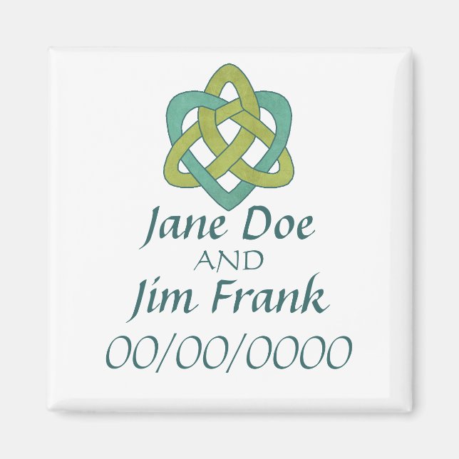 Imã Celtic Save the Date Wedding Magnet (Frente)